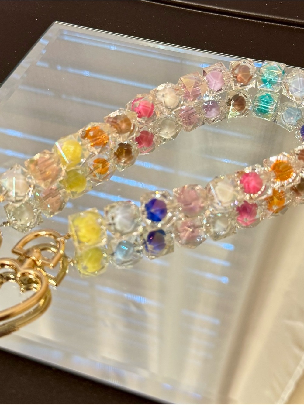 Multicolor Crystal Bag Chain